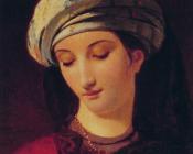 弗朗索瓦约瑟夫纳韦 - Portrait of A Woman with a Turban